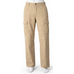 Old Navy Mens Straight Built-In Flex Cargo Pants Khaki Tan 29x30 Stretch Pockets